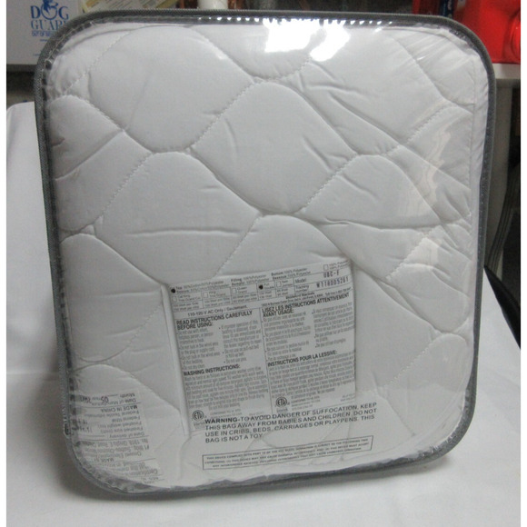 BIDDEFORD HEATED FULL MATTRESS PAD 54” X 75” WHITE 1 CONTOLLER & INSTRUCTION NEW - Picture 6 of 6